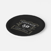  elke leeftijd rustiek thema papieren bordje (Gekanteld)