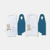 Elke leeftijd teddybeer jongen verjaardag bedankdoosjes (Uitgevouwen)