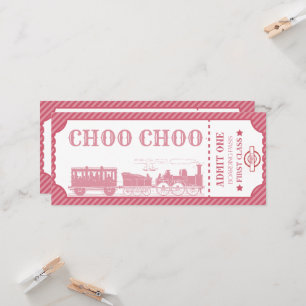 Elke leeftijd trein thema meisje verjaardag kaart