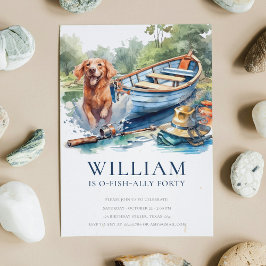 Elke leeftijd Volwassen Gevist Verjaardagsfeestje Kaart