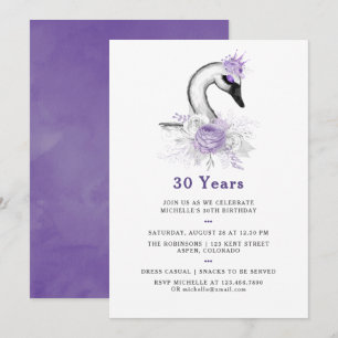 Elke Leeftijd Waterverf Zwangbloem Birthday Party Kaart