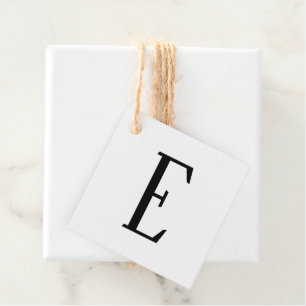 Elke letter Zwart & Wit of doe-het-zelf kleuren Bedankjes Labels