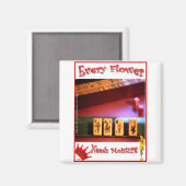 Elke mahjongbloem heeft vocht nodig! magneet (Voorkant / Achterkant)