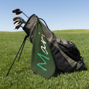 Elke naam bedekt op Irish Flag gtcnt Golfhanddoek