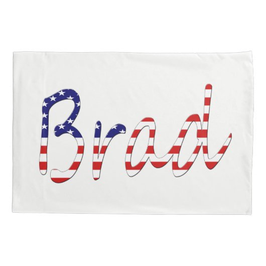 Elke naam bedekt op USA Flag pcnt Kussensloop (Achterkant)