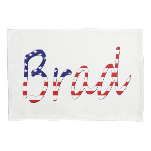 Elke naam bedekt op USA Flag pcnt Kussensloop (Voorkant)