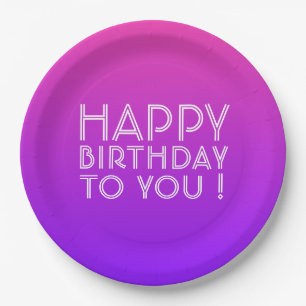 Elke naam bewerkbaar Gefeliciteerd Verjaardag Roze Papieren Bordje