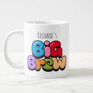 Elke naam Big Brew Giant Coffee Mok