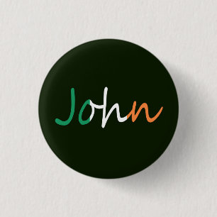 Elke naam die op de Ierse vlag wordt vermeld Ronde Button 3,2 Cm