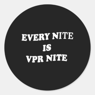 Elke Nite is VPR voor Nite Ronde Sticker