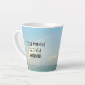 Elke ochtend latte mok (Linkerhoek)