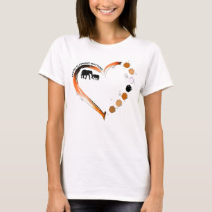 Elke Olifant Telt Gouden Hart Olifant Poten T-shirt