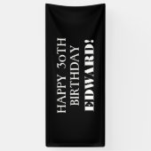 Elke pagina zwarte witte, fijne zoldbanner spandoek (Verticaal)