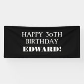 Elke pagina zwarte witte, fijne zoldbanner spandoek (Horizontaal)