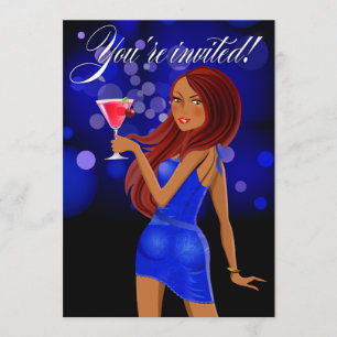 Elke Partij Feestviering blauw Kaart
