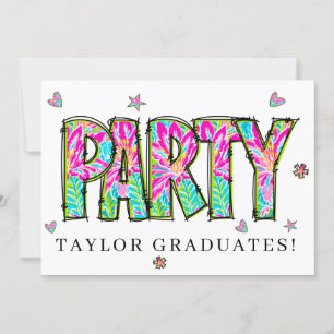 * Elke PARTY Doe-het-zelf uitnodiging Krabbel Eve