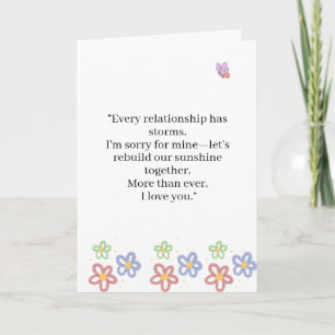 elke relatie wordt geconfronteerd met stormen lief kaart
