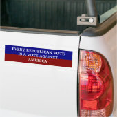 ELKE REPUBLIEK STEMMEN BUMPERSTICKER (Op Truck)