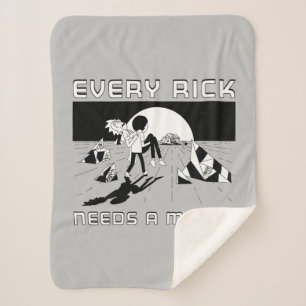 Elke Rick heeft een morty nodig Sherpa Deken