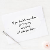 Elke Road-Oval sticker (Envelop)