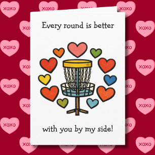Elke Ronde is Beter   Disc Golf Valentijnsdag Kaart