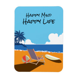 Elke scène, Surf bord, stoel, oceaan Magneet