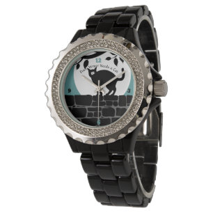 "Elke schrijver heeft een kat nodig" Zwart horloge