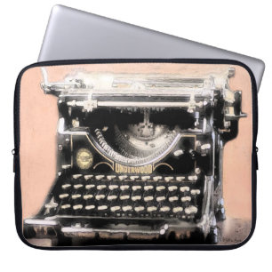 Elke schrijver houdt van een underwood-schrijfmach laptop sleeve