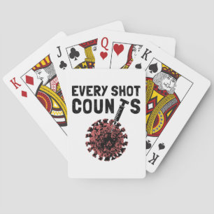 Elke Shot Counts. Haal uw vaccinschokken in huis Pokerkaarten