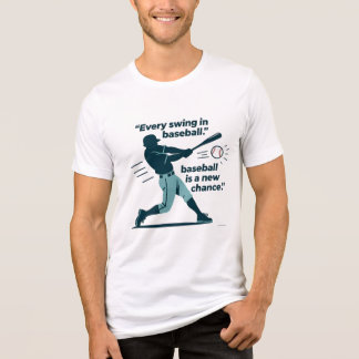 Elke slag in honkbal is een nieuwe kans, grappig Tri-Blend shirt
