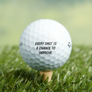 "Elke slag is een kans om te verbeteren" Positieve Golfballen