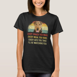 Elke snack die je Airedale Terrier Dog mam doet T-shirt