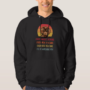 Elke snack die je maakt Dachshund Dog Mam Hoodie