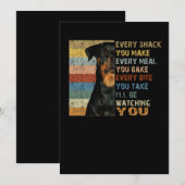 Elke snack die je maakt elke maaltijd die je bakt feestdagenkaart (Voorkant / Achterkant)