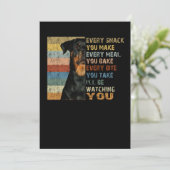 Elke snack die je maakt elke maaltijd die je bakt feestdagenkaart (Staand voorkant)