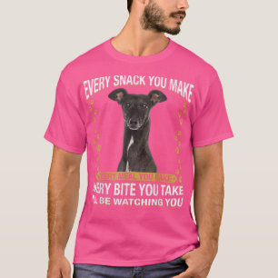 Elke snack die je maakt grappige mam, hond t-shirt