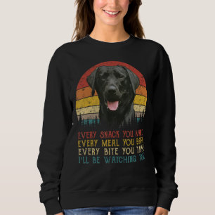 Elke snack die je maakt, maakt een zwarte labrador trui