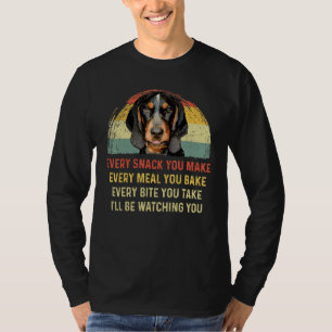 Elke snack die je maakt van Bluetick Coonhound Dog T-shirt