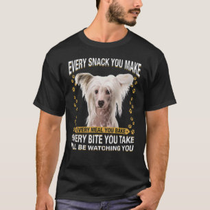 Elke snack die je maakt van Chinese snuffelhond Ma T-shirt