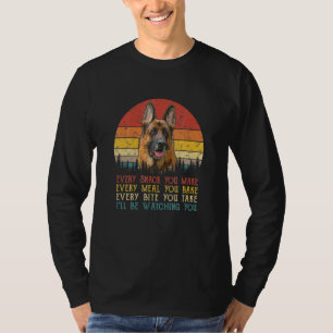Elke snack die je maakt van Duitse herderhond Dog T-shirt