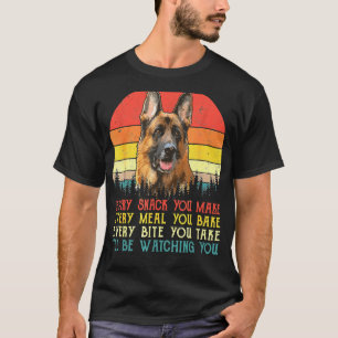 Elke snack die je maakt van Duitse herderhond Dog  T-shirt