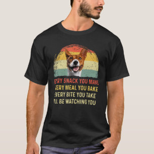 Elke snack die je van Basenji Dog mam doet, pap re T-shirt