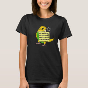 Elke snack-maaltijd of biet I Gele boedgie Budgeri T-shirt
