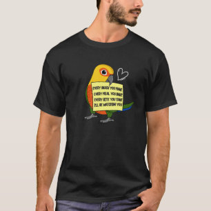 Elke snack-maaltijd of bite I Jenday Conure Parrot T-shirt