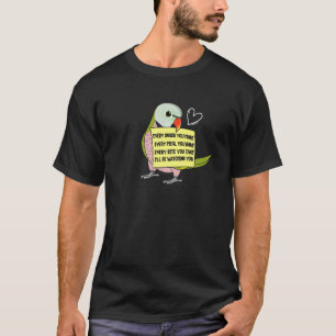 Elke Snack Meal of Bite I Mustache Paraket Parr T-shirt