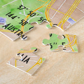 Elke stad | Melbourne-kaart Legpuzzel (Zijkant)