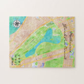 Elke stad | Melbourne-kaart Legpuzzel (Horizontaal)