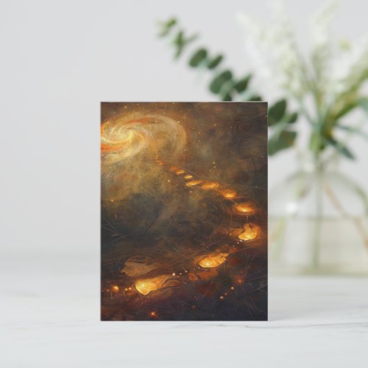 Elke stap is een ritueel - Mystic Path Design Briefkaart (Staand voorkant)