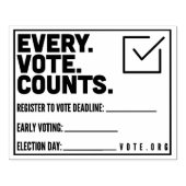 Elke stem telt stempel (Afrduk)