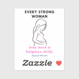 Elke sterke vrouw sticker